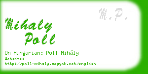 mihaly poll business card